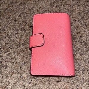 Coral color wallet